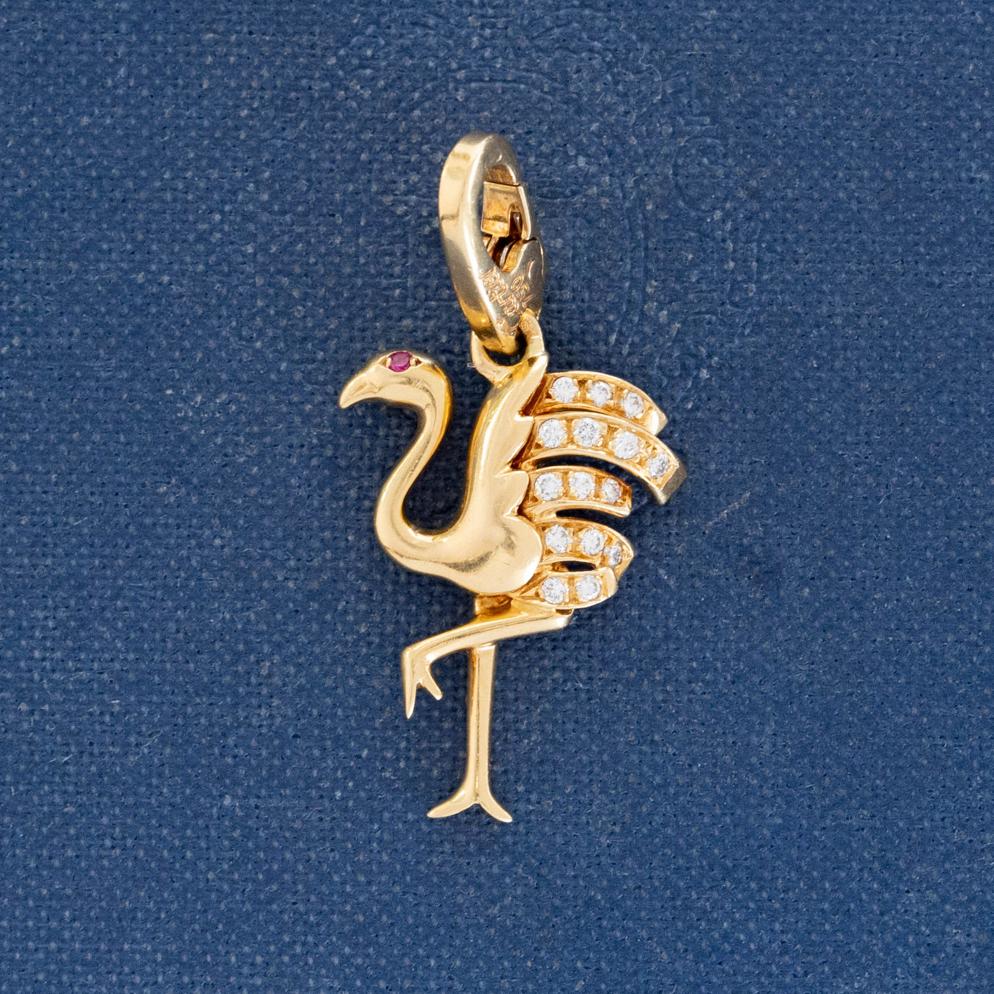 Vintage Diamond Flamingo Charm, by Cartier France