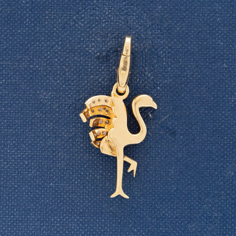 Vintage Diamond Flamingo Charm, by Cartier France