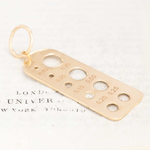 Vintage Diamond Gauge Pendant