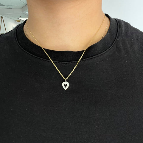 Vintage Diamond Heart Charm/Pendant