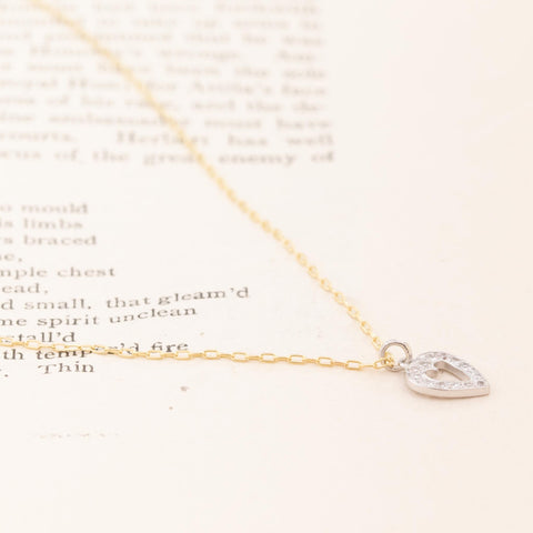 Vintage Diamond Heart Charm/Pendant
