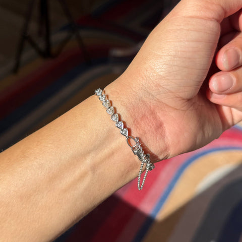 Vintage Diamond Heart Link Watch, by Rolex
