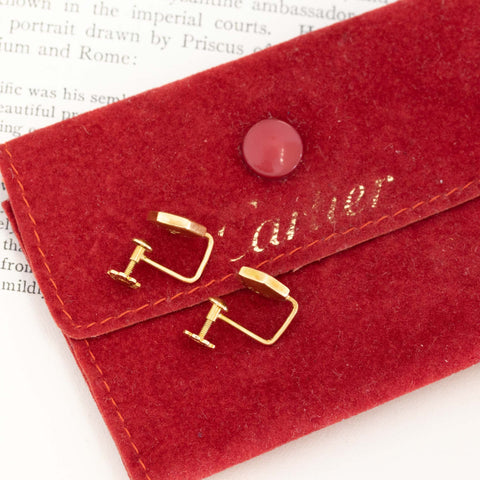 Vintage Diamond Hexagon Earrings by Cartier