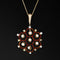 Vintage Diamond Honeycomb Enamel Pendant