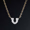 Vintage Diamond Horseshoe Pendant
