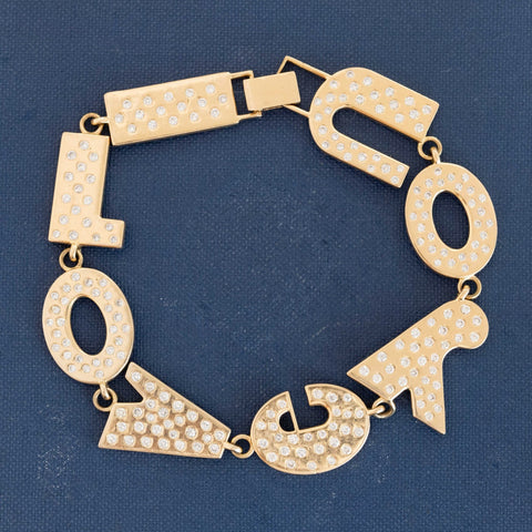 Vintage Diamond I Love You Bracelet