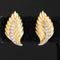 Vintage Diamond Leaf Ear Climbers