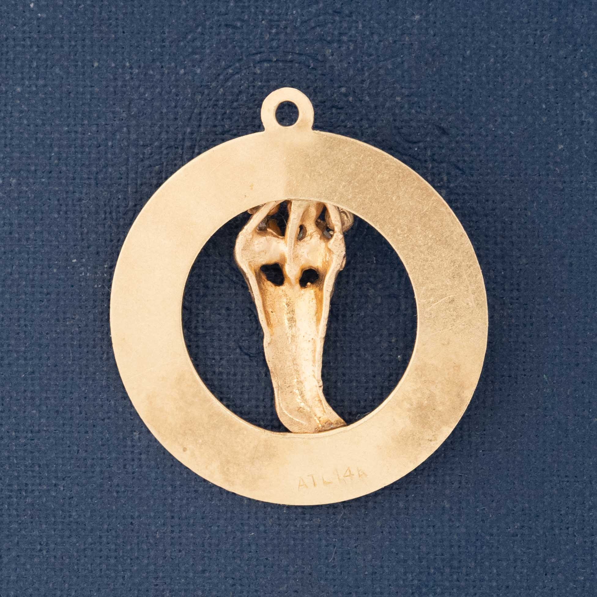 Vintage Diamond Merry Christmas Pendant