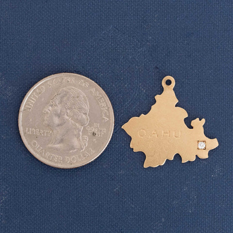 Vintage Diamond O‘ahu, Hawaii Charm