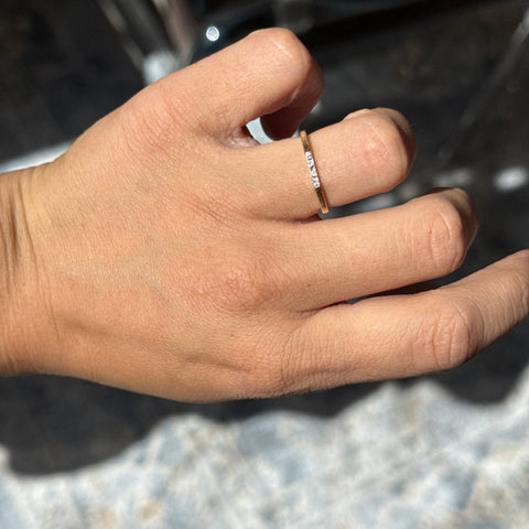Vintage Diamond Octagonal Band