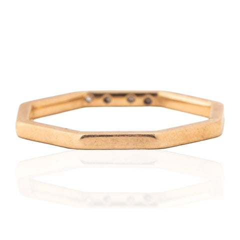 Vintage Diamond Octagonal Band