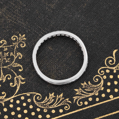 Vintage Diamond Platinum Band