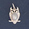 Vintage Diamond & Sapphire Owl Charm