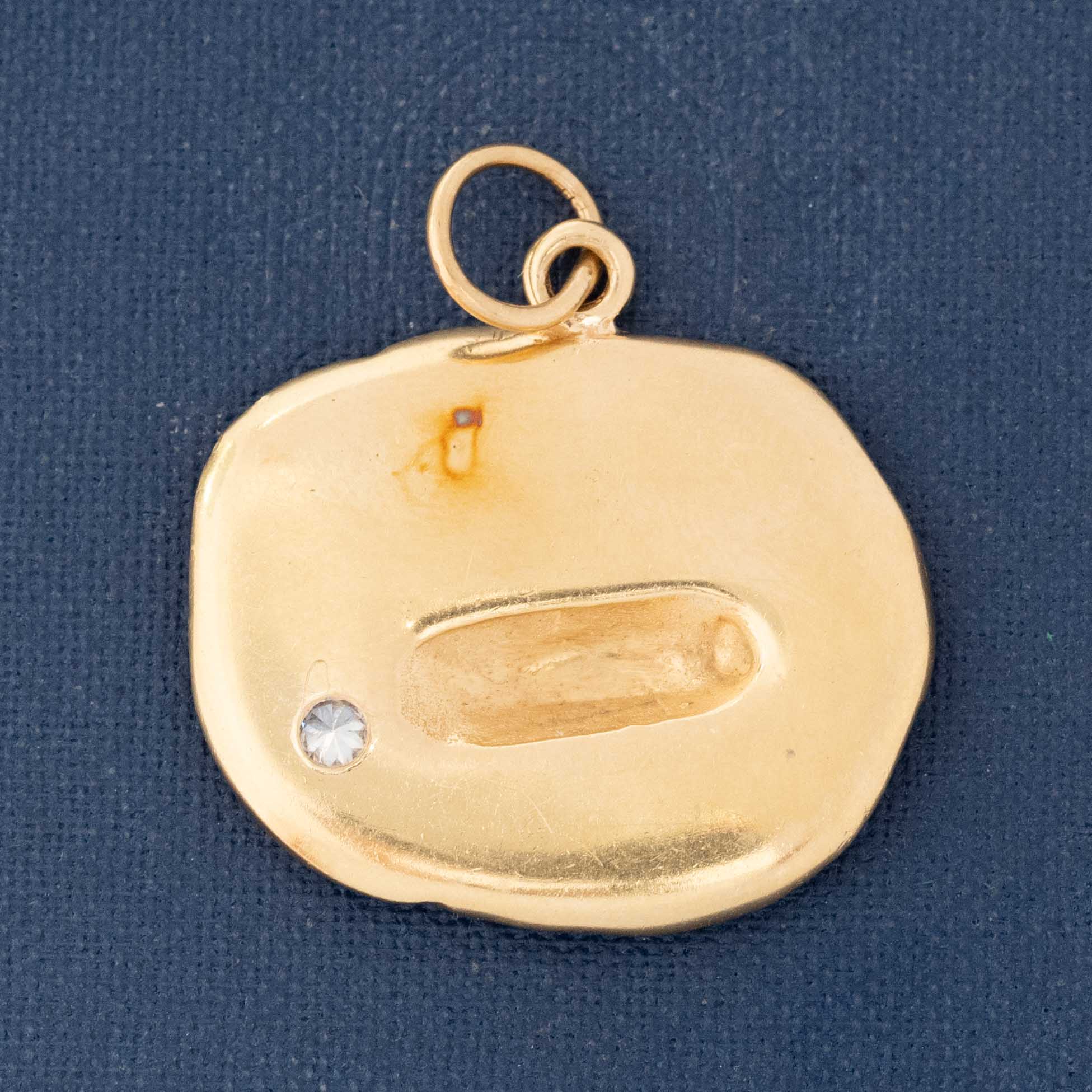 Vintage Diamond Scorpio Pendant