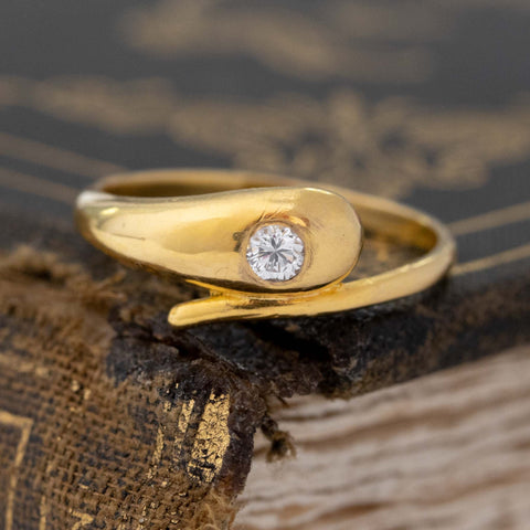 Vintage Diamond Serpent Band