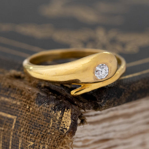 Vintage Diamond Serpent Band