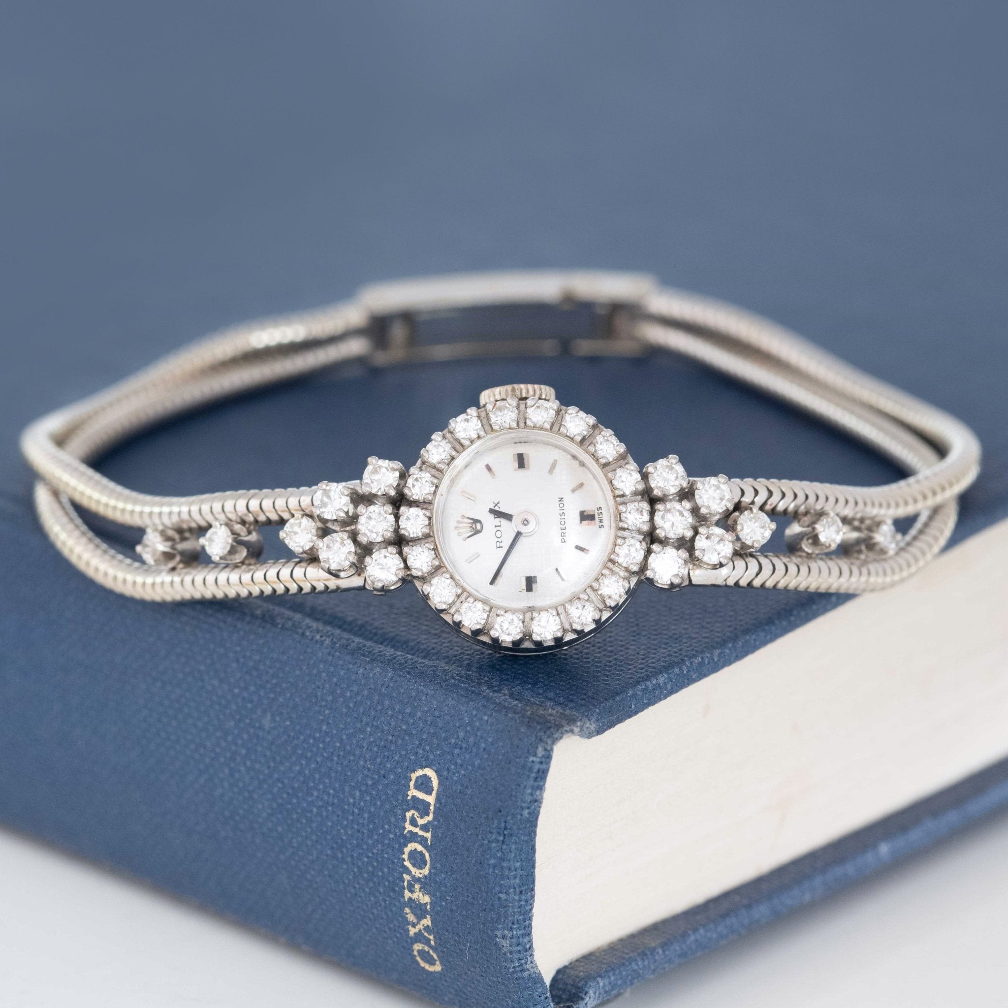 Vintage Diamond Snake Bracelet Watch, by Rolex