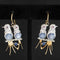 4.83ctw Vintage Diamond & Star Sapphire Lovebird Earrings