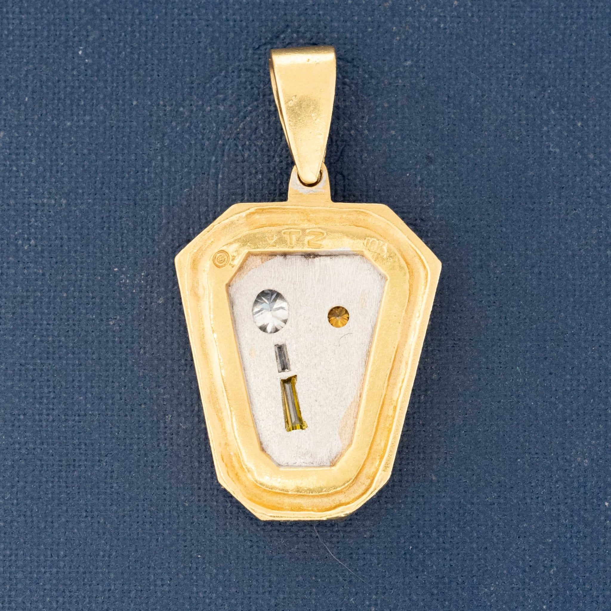 Vintage Diamond Tennis Racquet & Ball Pendant