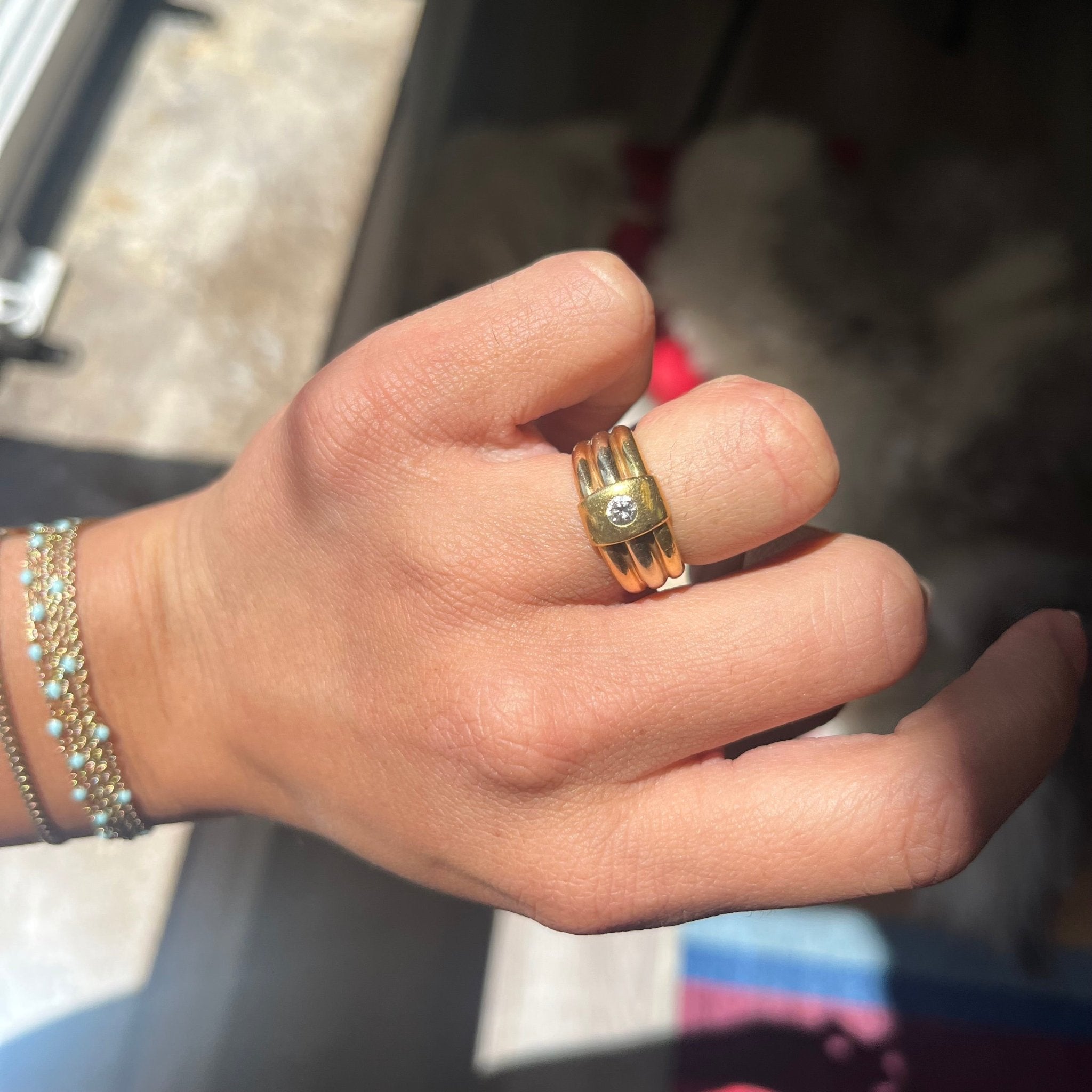 Vintage Diamond Trinity Band by Cartier