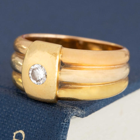 Vintage Diamond Trinity Band by Cartier