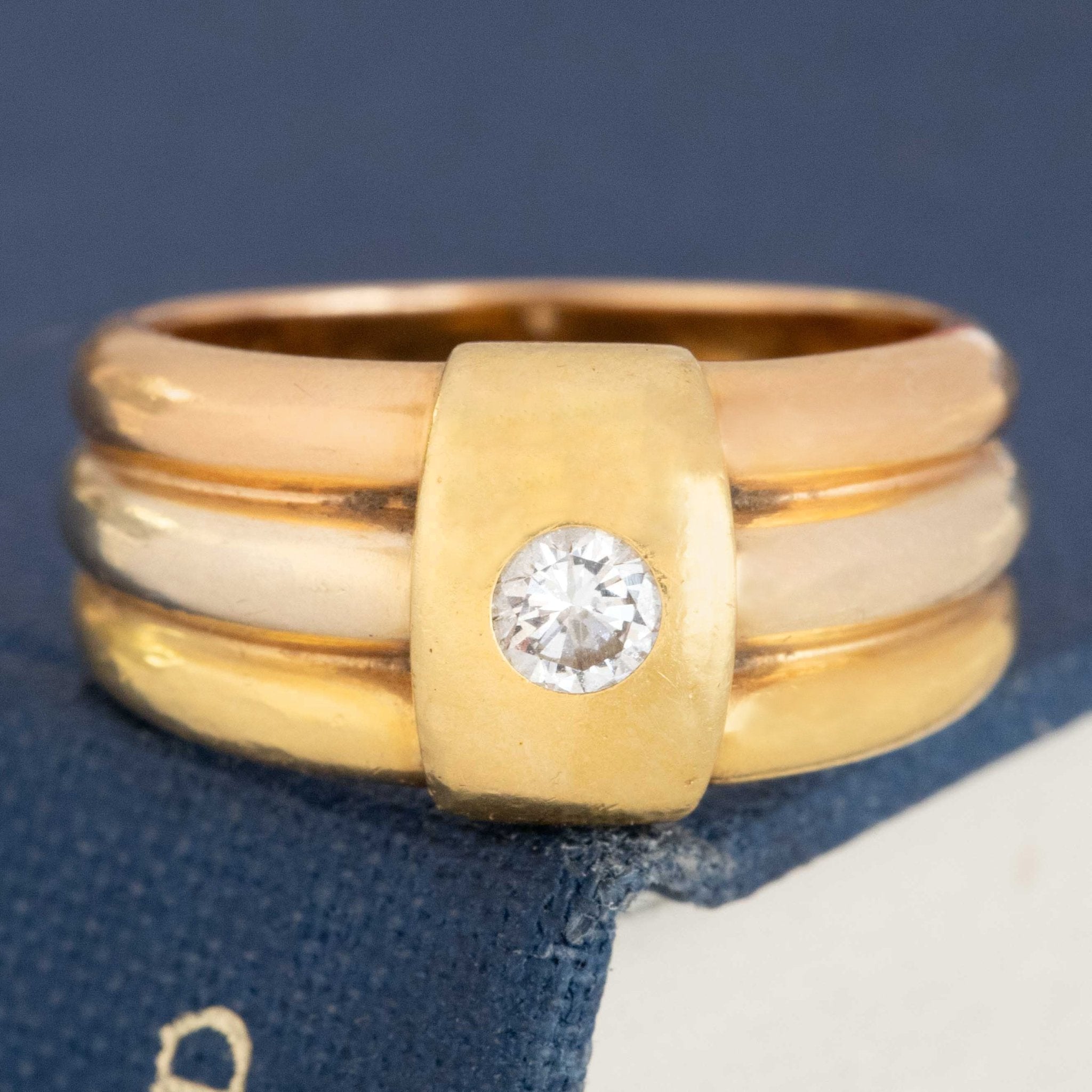 Vintage Diamond Trinity Band by Cartier
