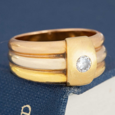 Vintage Diamond Trinity Band by Cartier
