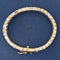 2.20ctw Vintage Diamond Two-Tone Block Bracelet