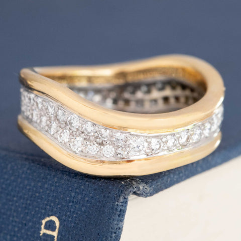 Vintage Diamond Wave Band, by Angela Cummings