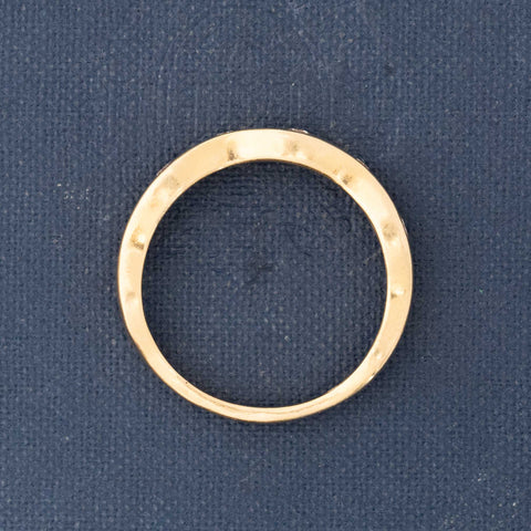Vintage Diamond Wavy Band