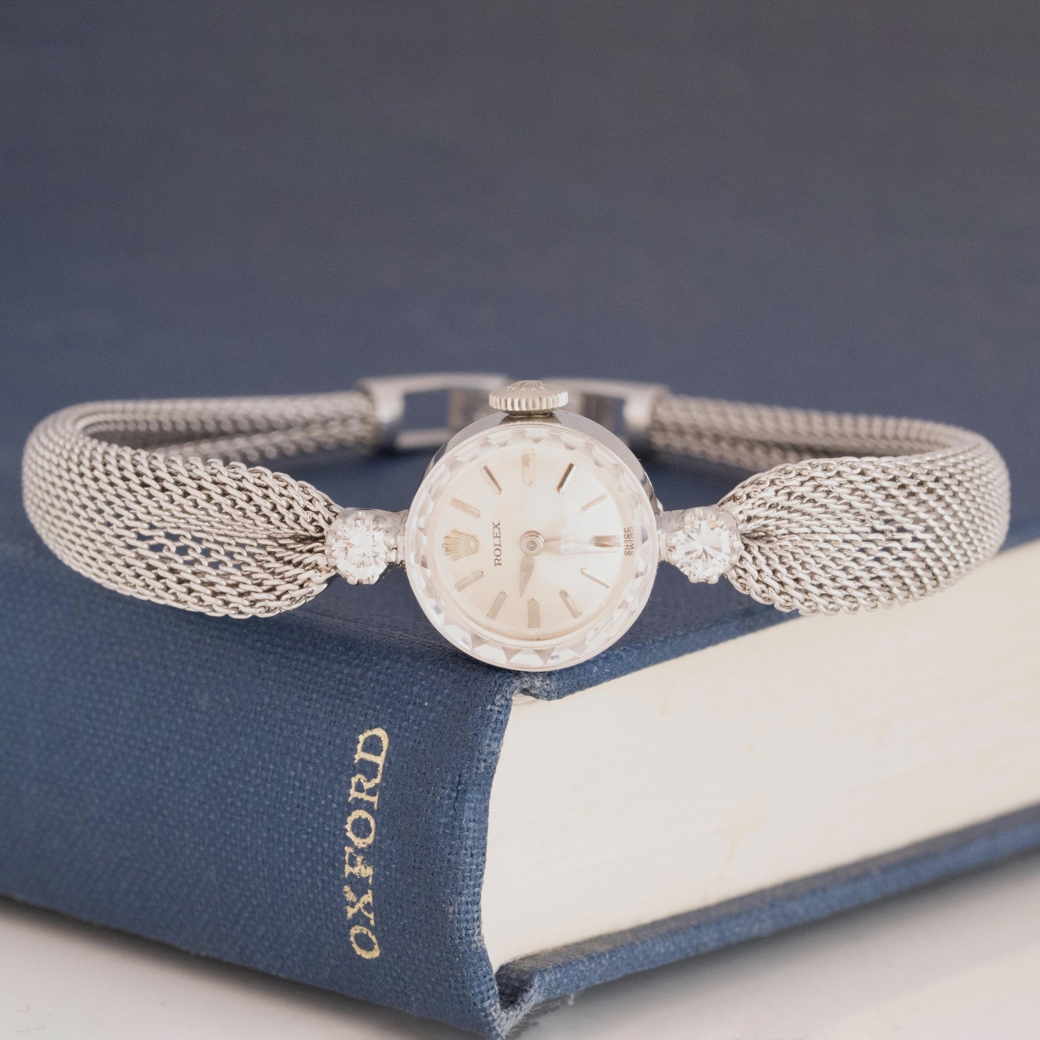 Vintage Diamond White Gold Cocktail Watch by Rolex