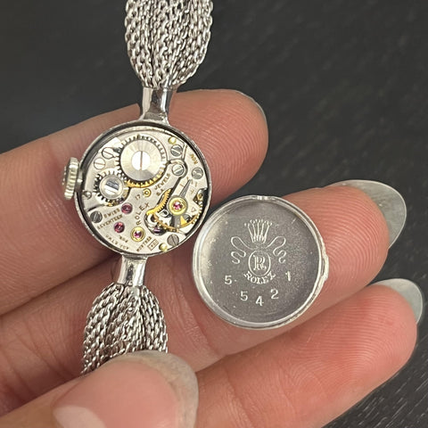Vintage Diamond White Gold Cocktail Watch by Rolex