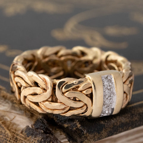 Vintage Diamond Woven Band