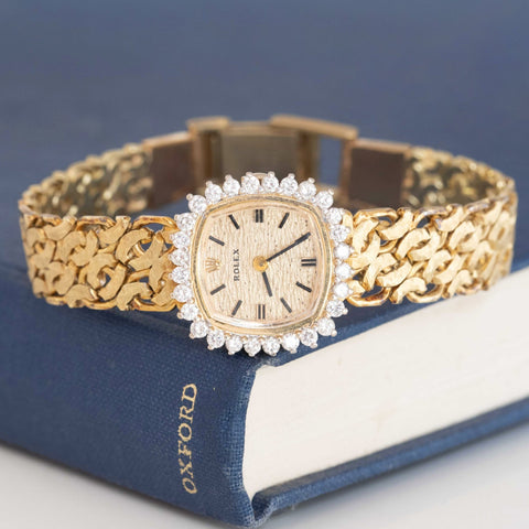 Vintage Diamond Woven Ladies Watch, by Rolex