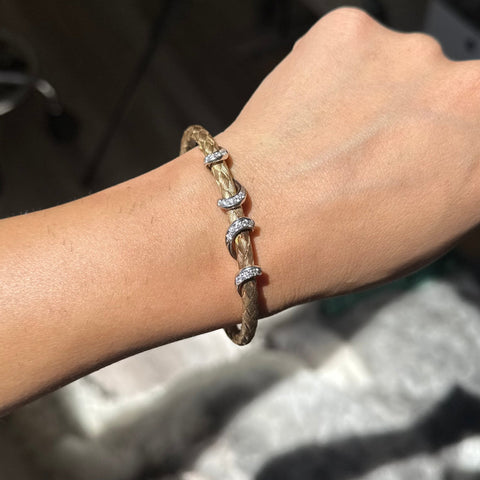 Vintage Diamond Wrap Bracelet, Italian