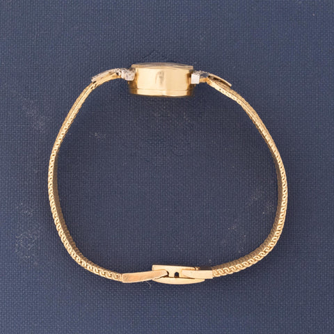 Vintage Diamond Yellow Gold Cocktail Watch by Rolex