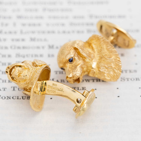 Vintage Dog & Bone Cuff Links, by Tiffany & Co.