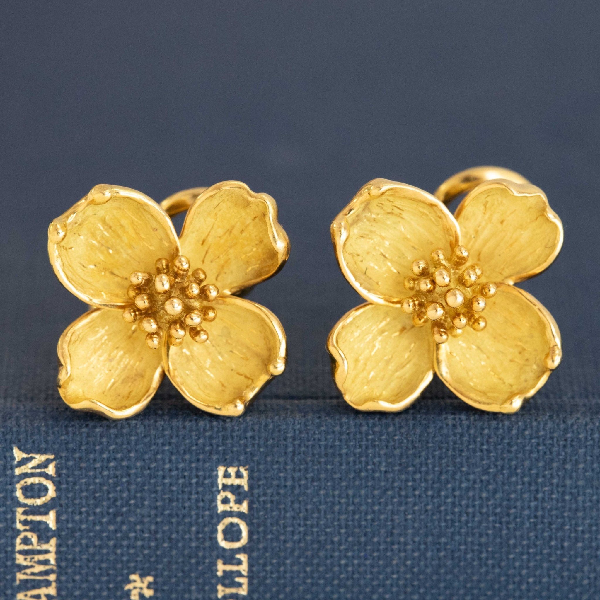 Vintage Dogwood Flower Earrings, by Tiffany & Co.
