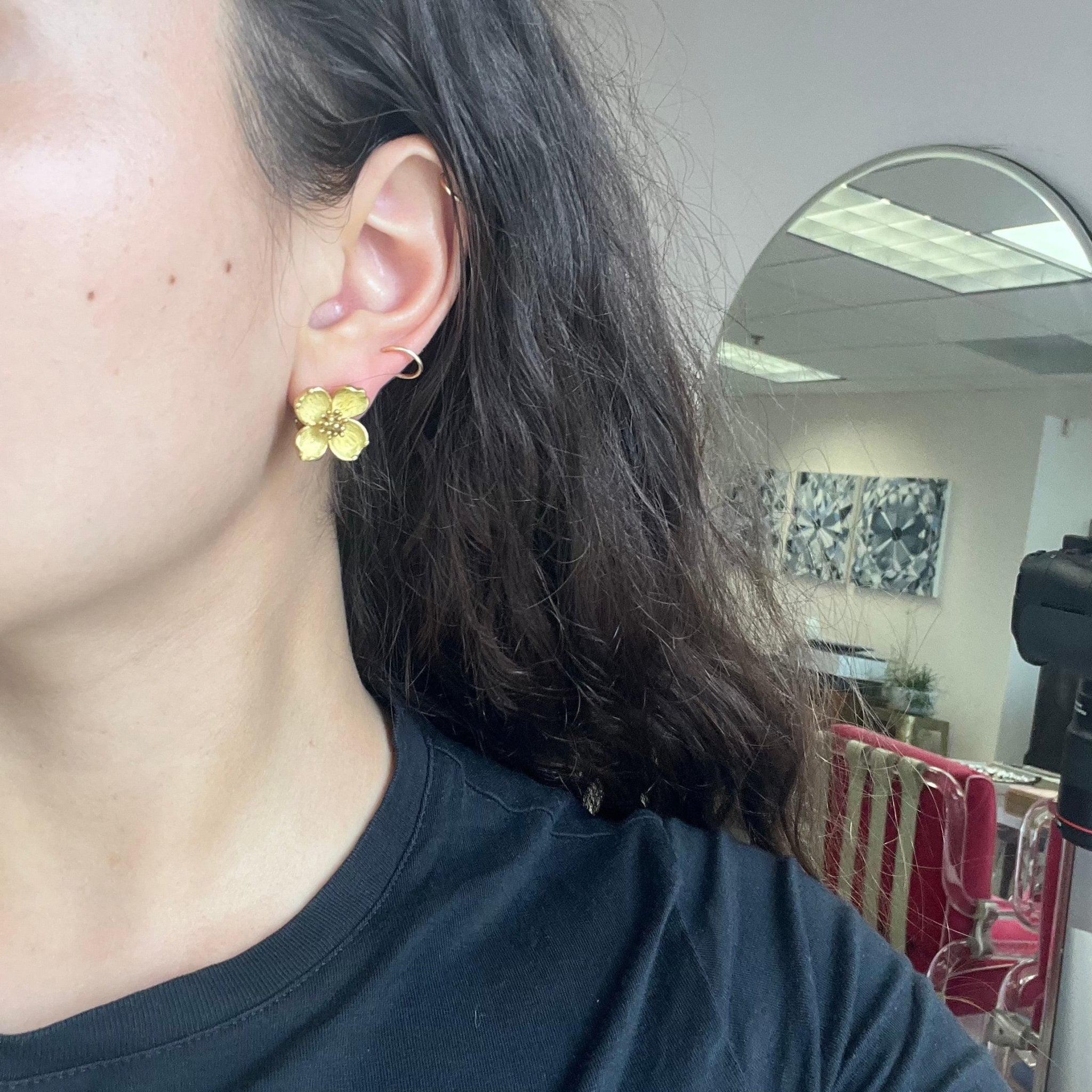 Vintage Dogwood Flower Earrings, by Tiffany & Co.