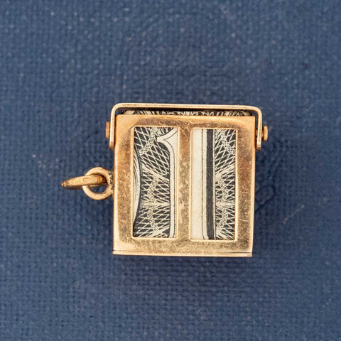 Vintage Dollar Cage Charm