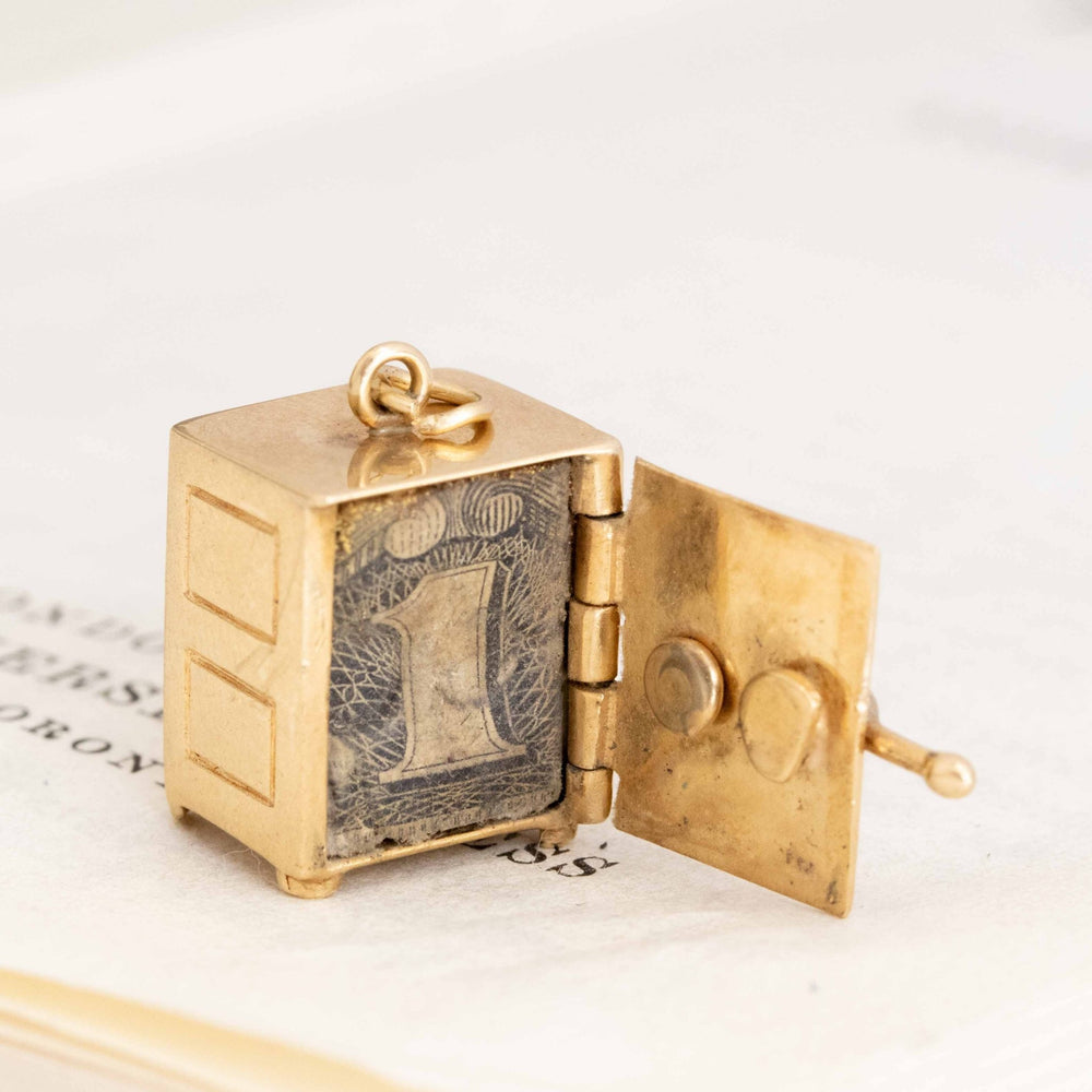 Vintage Dollar Safe Charm