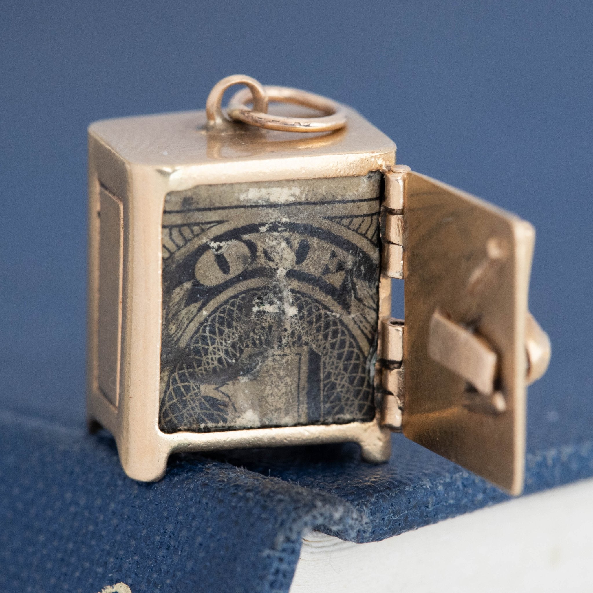 Vintage Dollar Safe Charm