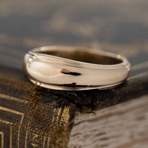 Vintage Dome Orange Blossom Band by Taub