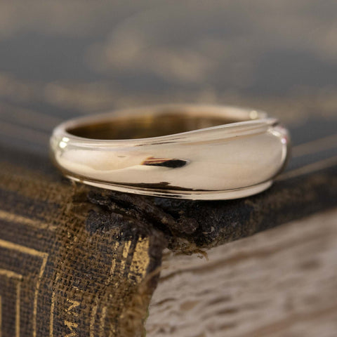 Vintage Dome Orange Blossom Band by Taub