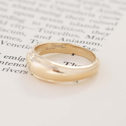 Vintage Dome Orange Blossom Band by Taub
