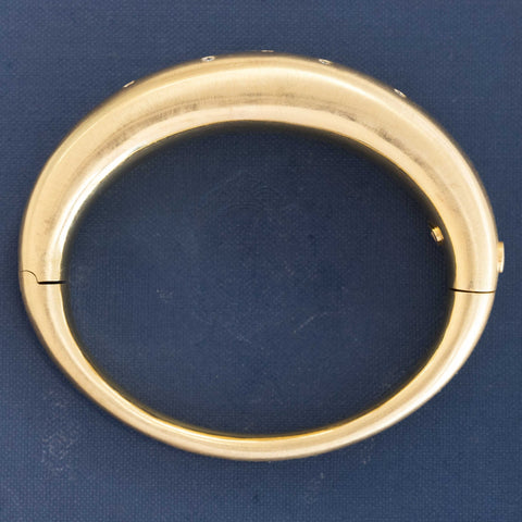 Vintage Diamond Domed Bangle