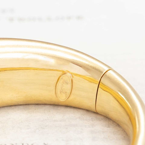 Vintage Diamond Domed Bangle