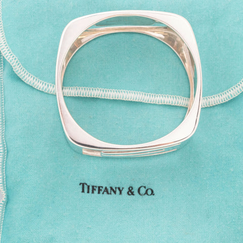 Vintage Donald Claflin for Tiffany & Co. LOVE silver wide bangle – alternate view 8