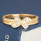 Vintage Double Heart Diamond Ring, by Cartier
