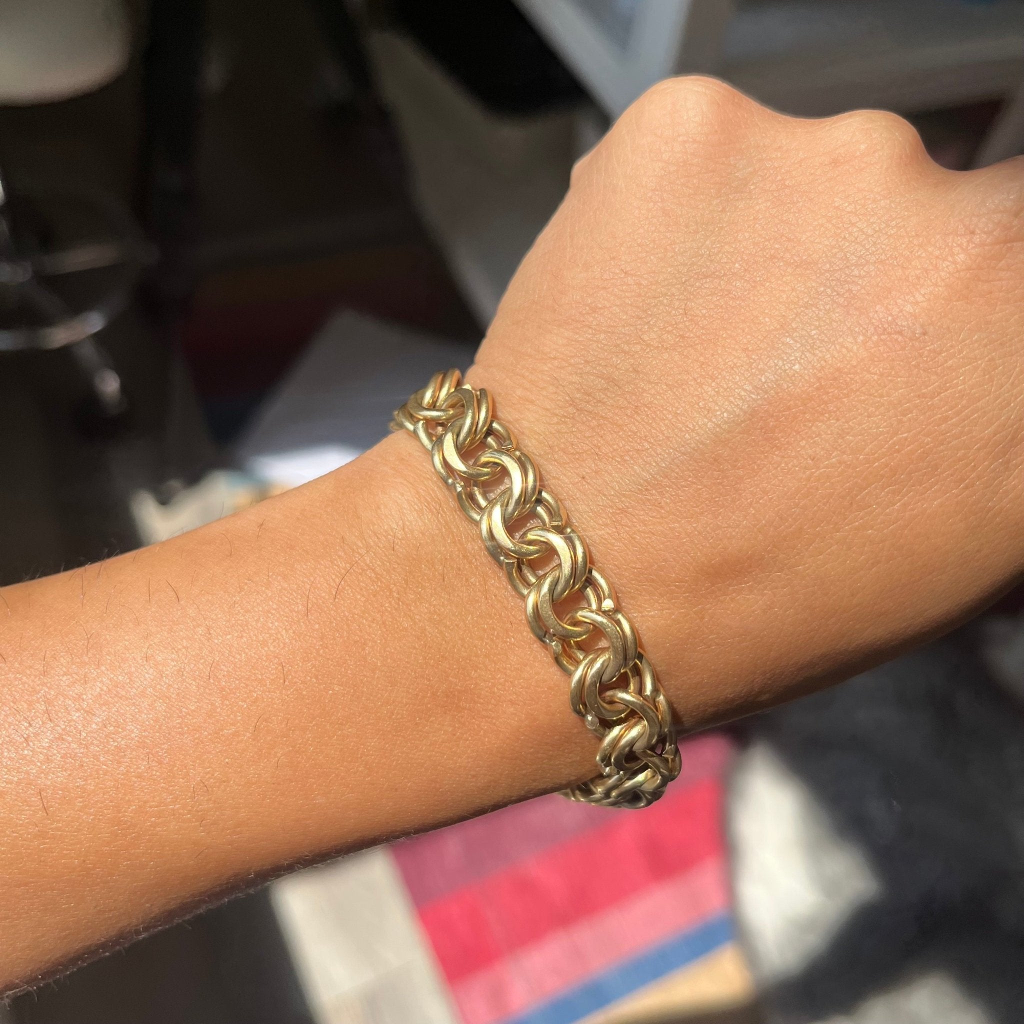Vintage Double Loop Chain Bracelet